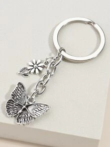 优雅蝴蝶吊坠钥匙扣学校汽车配件可爱哥特 Y2k 包配件挂绳带身份证夹汽车配件包饰