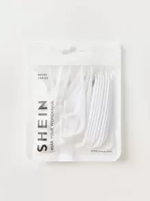 SHEIN Palillos de dientes BASIC LIVING-Blancos de 30 unidades - Blanco - Ver 1