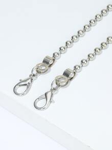 極簡主義珠飾設計包帶不銹鋼手提包配件時尚耐用適用於新手和白領工人，適用於女青少年、女大學生送禮手提包