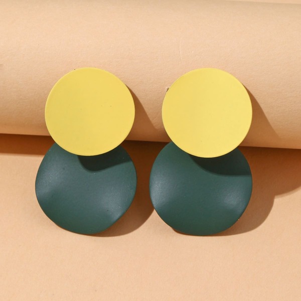 

Round Drop Earrings, Multicolor