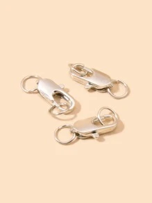 20 miếng tôm hùm clasp phụ kiện trang sức DIY - Bạc - Xem 3