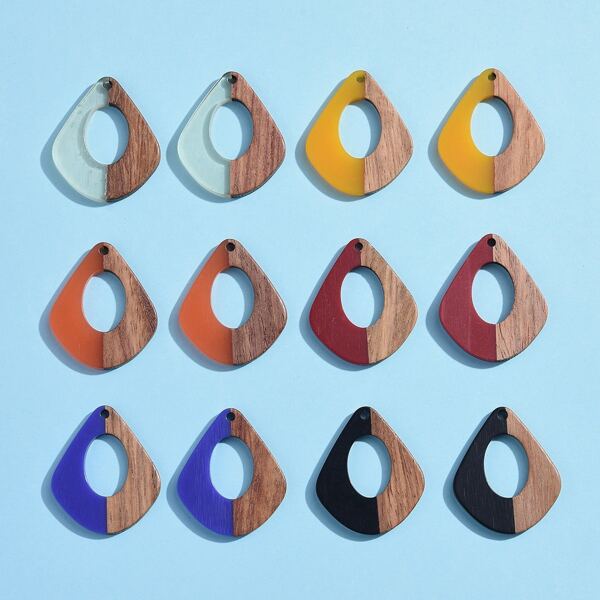 

12pcs Simple DIY Accessory, Multicolor