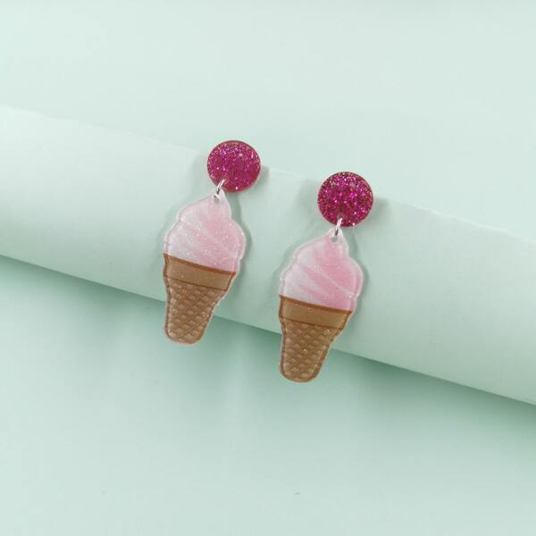 

Ice Cream Drop Earrings, Multicolor