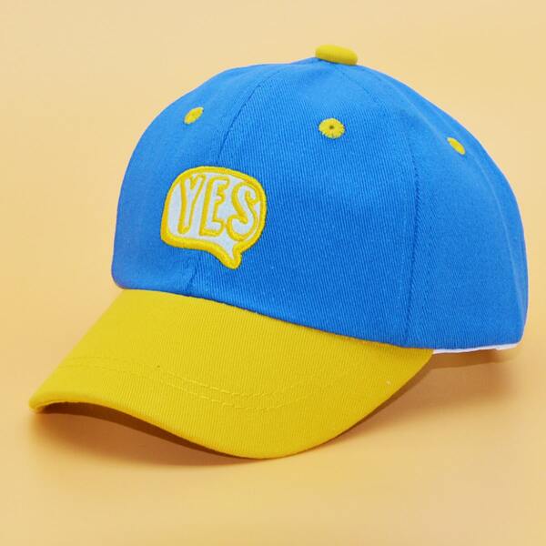 

Baby Letter Embroidered Baseball Cap, Multicolor