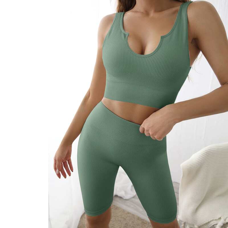 

High Stretch Seamless Sports Set, Mint green