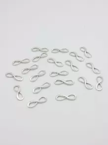 20 cái Vô Cực Đồ Trang Sức Tự Làm Charm - Bạc - Xem 1