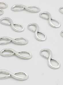 20 cái Vô Cực Đồ Trang Sức Tự Làm Charm - Bạc - Xem 2