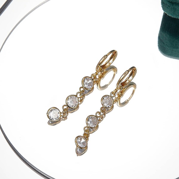 

18K Gold Plated Zircon Earrings