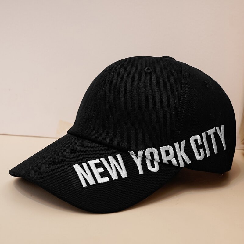 

Guys Letter Embroidery Baseball Cap, Black