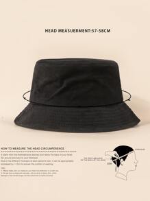 Fashionable Unisex Bucket Hat: Breathable, Lightweight, UV Protection, Candy Colors - Durable And Versatile Men's Summer Sun Hat, Suitable For Outdoor Activities Like Hiking And Fishing In Summer - Black - View 5