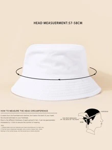 Stylish Unisex Bucket Hat: Breathable, Lightweight, & Sun-Protective In Candy Colors - Durable & VersatileMen's Sun Hat Summer Hat, Suitable For Summer Outdoor Activities Such As Hiking And Fishing - White - View 4
