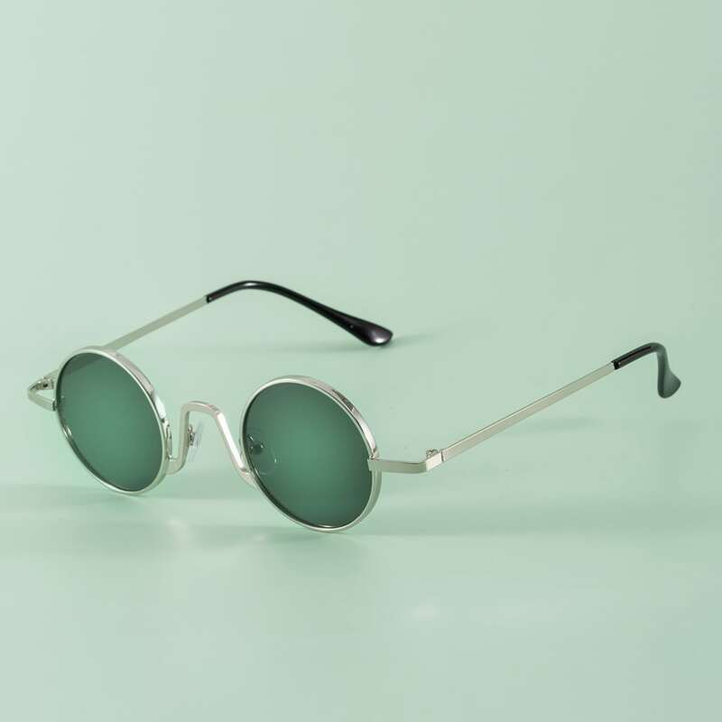 

Guys Round Frame Sunglasses, Green