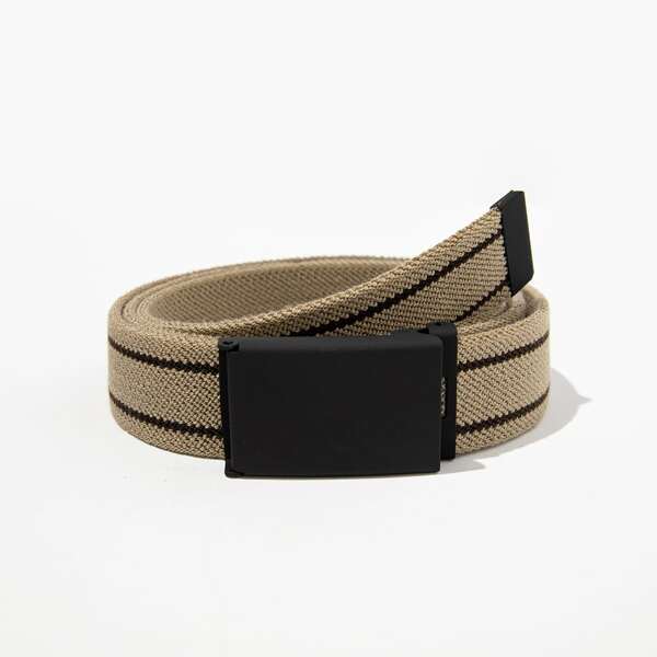 

Men Striped Tape Belt, Multicolor