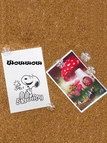 100 cái Clear Flower Thumbtack - Trong sáng - Xem 2