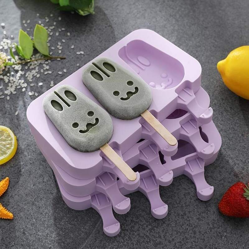 

1pc Rabbit Design Random Color Ice Cream Mold, Multicolor