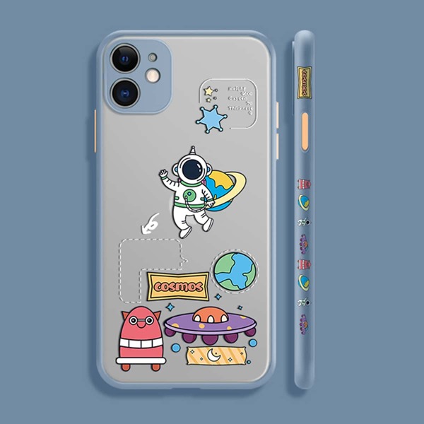 

Cartoon Space Pattern Phone Case, Multicolor