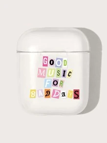 字母圖案耳機殼適用於Airpods - 無色 - 查看 2