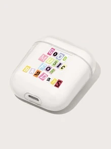 字母圖案耳機殼適用於Airpods - 無色 - 查看 3