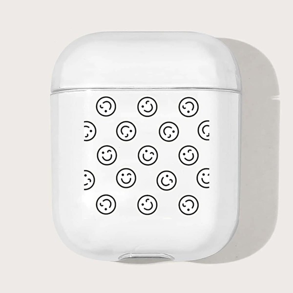

Чехол для Airpods с мультипликационным узором, Прозрачный