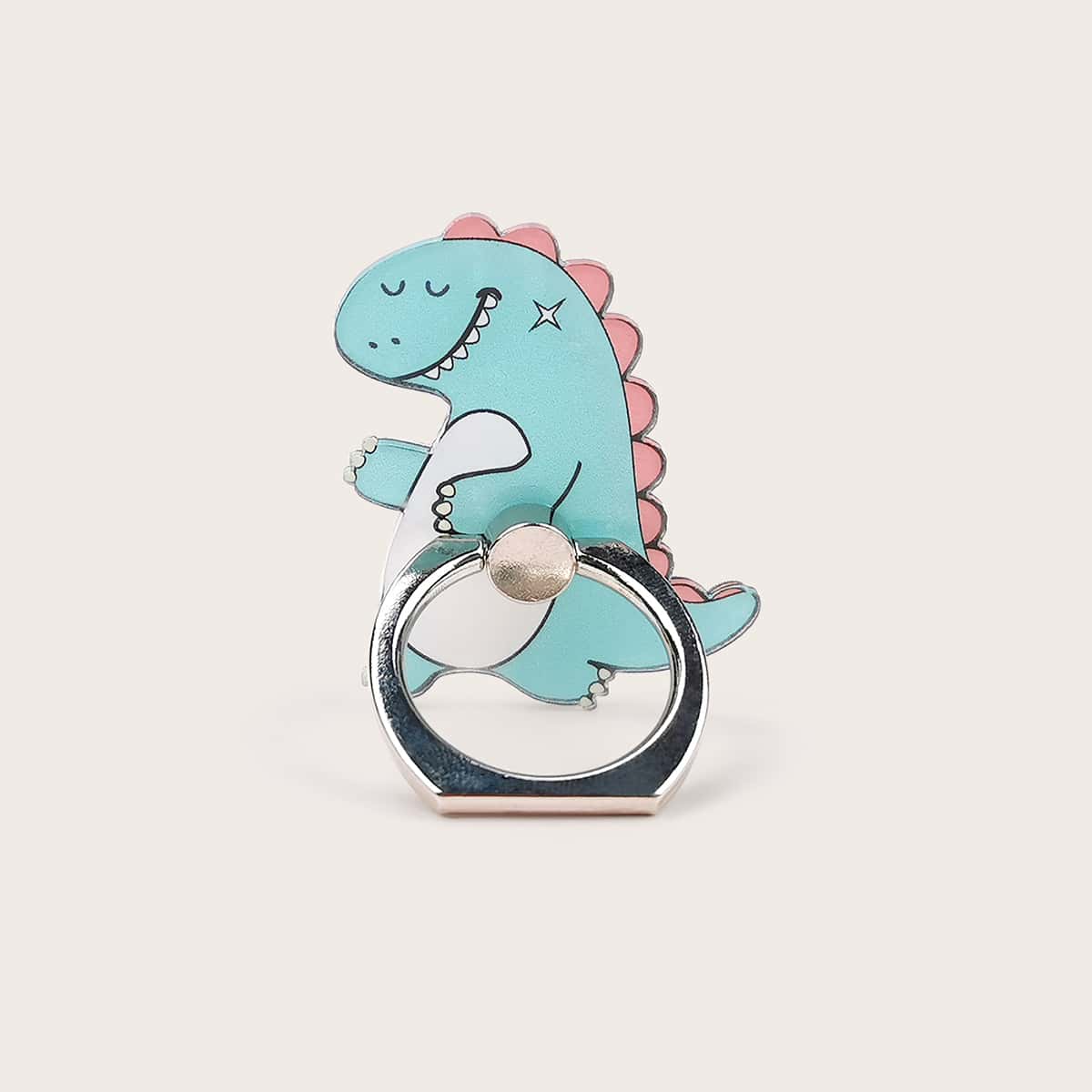 

Cartoon Dinosaur Shaped Phone Ring Holder, Baby blue