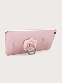 Giá đỡ chuông điện thoại hình móng mèo - Hồng - Xem 2