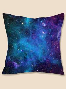 Galaxy Print Cushion Cover Without Filler - Multicolor - View 1