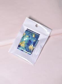 1pack Marble Print Nail Art Sticker Nail Stickers DIY - Multicolor - View 2