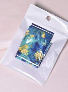 1pack Marble Print Nail Art Sticker Nail Stickers DIY - Multicolor - View 3