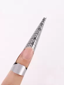 Hộp đựng giấy hình trụ màu đỏ hồng 100 chiếc dụng cụ tạo hình nối dài bằng giấy trị liệu bằng ánh sáng phù hợp cho phụ nữ và trẻ em gái, Đồ dùng làm móng, Dụng cụ làm móng, Dụng cụ nghệ thuật làm móng, Trở lại trường, Móng tay, Dụng cụ làm móng để dán móng tay - Màu Hồng Tươi - Xem 3