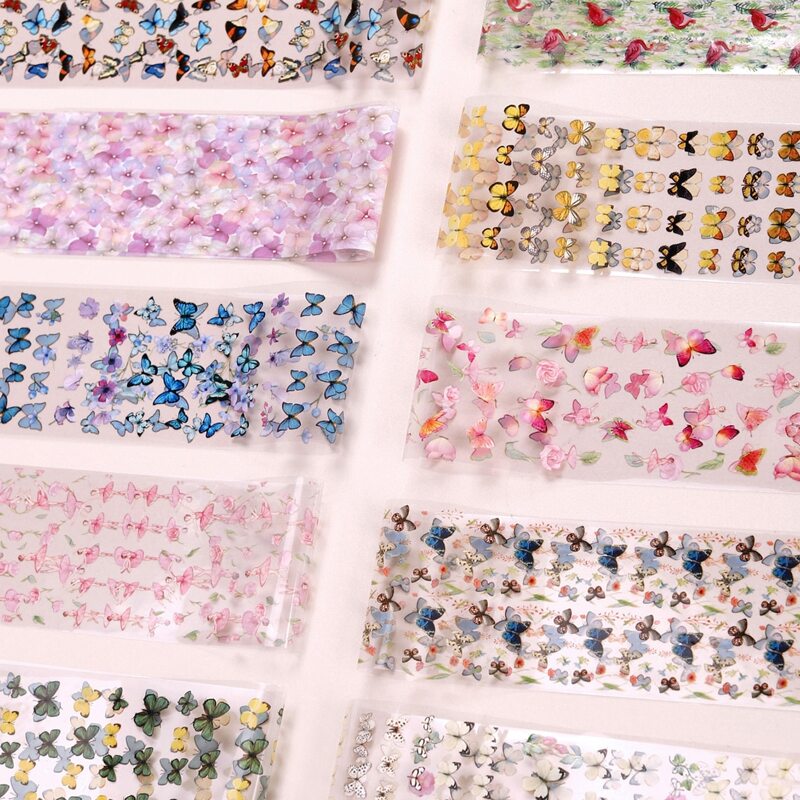

10pcs Butterfly Nail Art Sticker, Multicolor