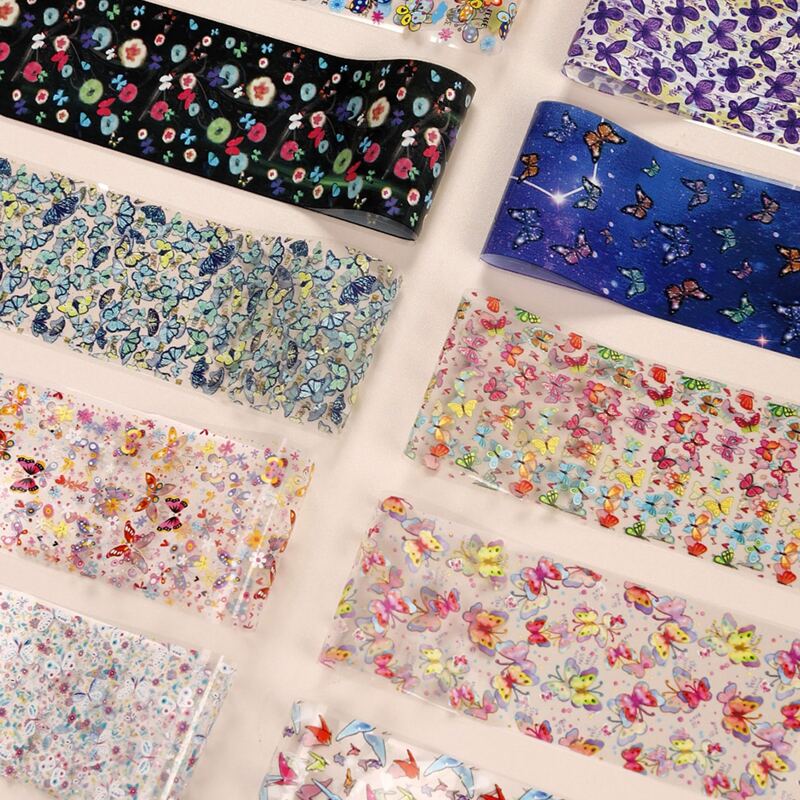 

10pcs Butterfly Nail Art Sticker, Multicolor