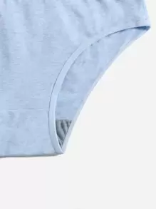 全罩杯素色內衣褲套裝 - 霧霾藍 - 查看 3