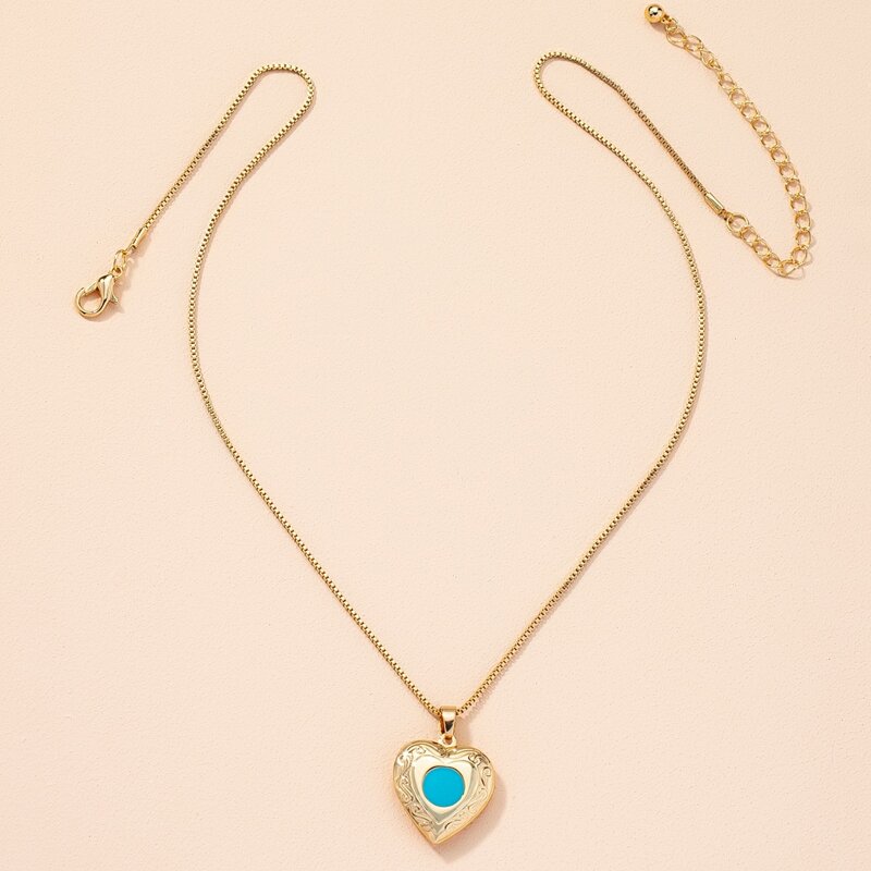 

Heart Pendant Necklace, Gold