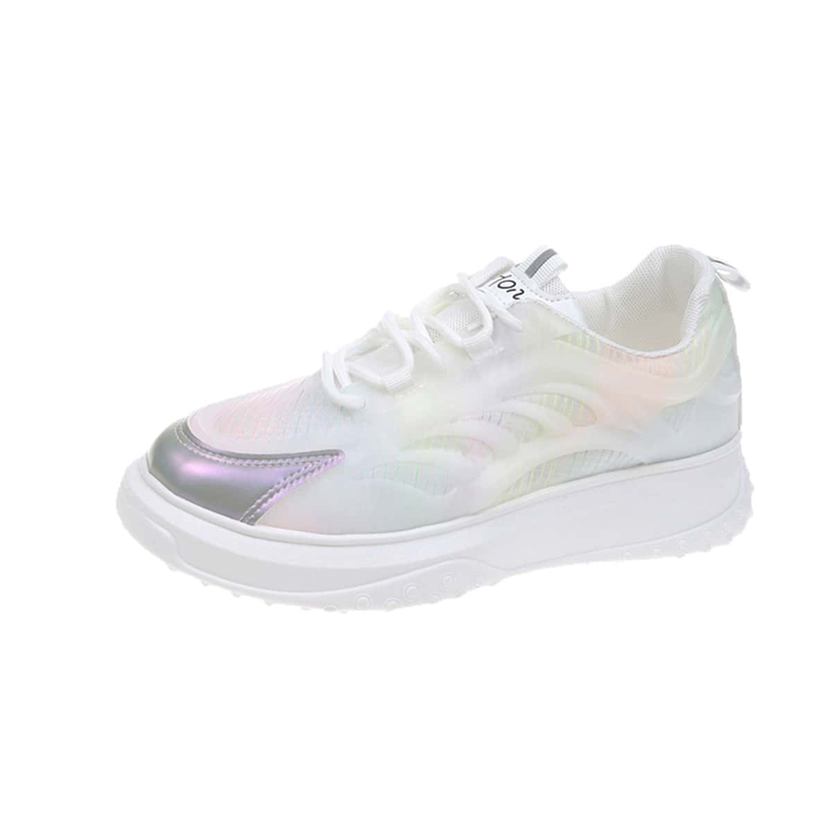 

Lace Up Front Chunky Sneakers, Multicolor