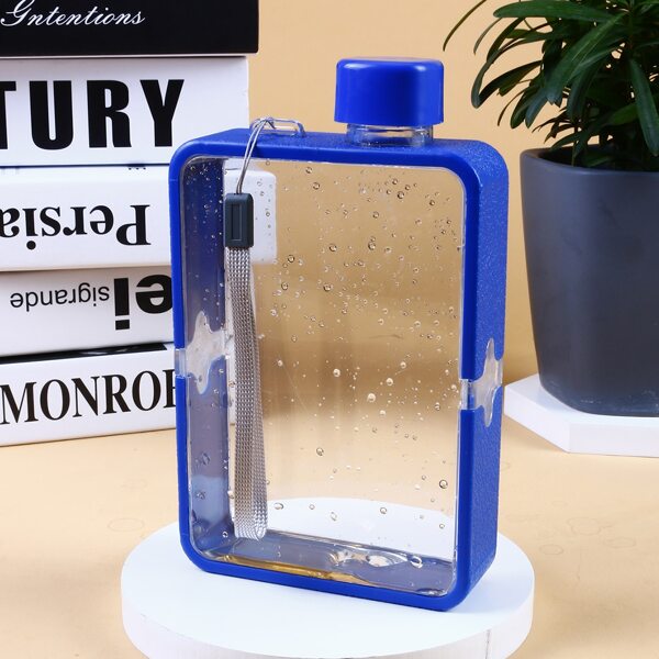

1pc Clear Water Bottle, Blue