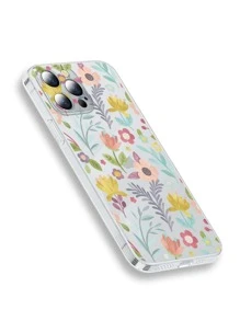 Ốp lưng điện thoại trong suốt họa tiết hoa mùa hè, tương thích với iPhone 11, 13, 14 Pro Max. Đây là phiên bản quốc tế, không phải phiên bản nội địa. - Trong sáng - Xem 3