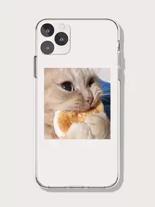 有趣的貓咪印花手機殼，適用於iPhone15/15Plus/15Pro/15Promax - 無色 - 查看 1