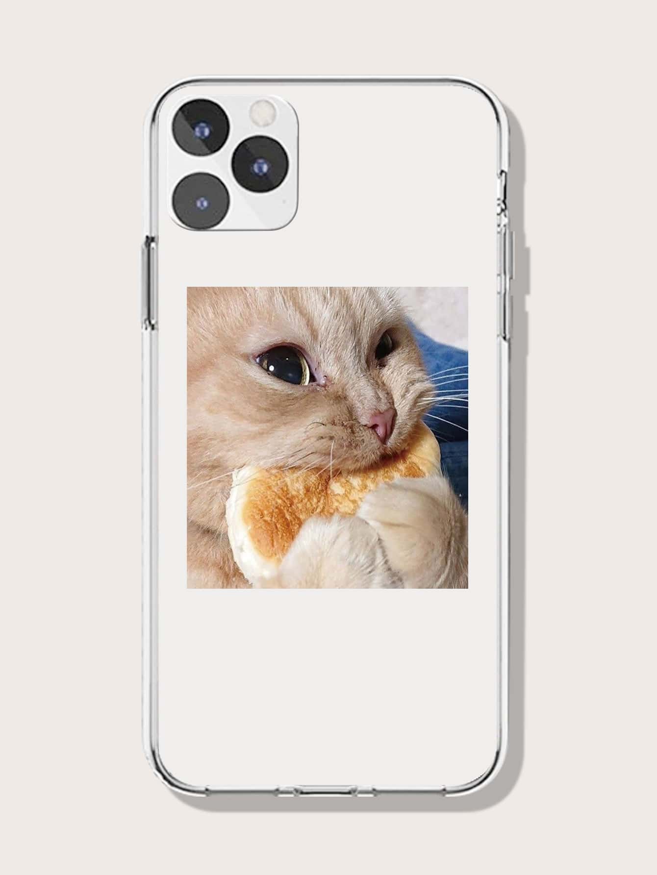 有趣的貓咪印花手機殼,適用於iPhone15/15Plus/15Pro/15Promax - 無色 - 查看 1