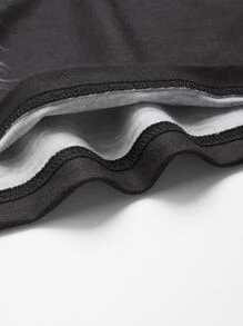 Manfinity NiteLyfe Tops Nam Thú vật Đường phố - màu đen - Xem 4