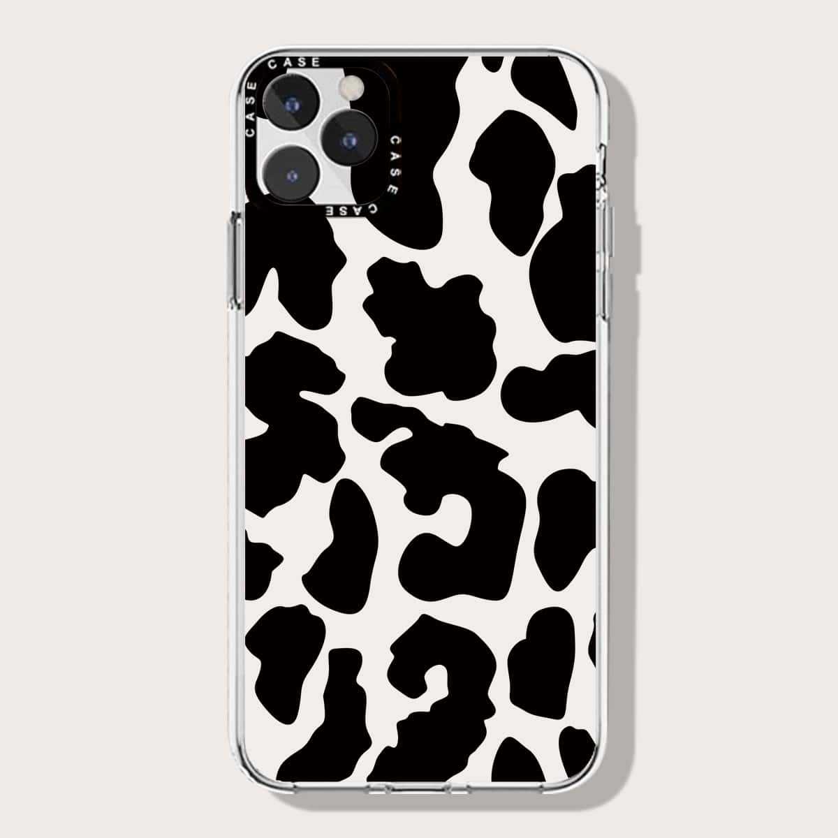 

Leopard Pattern Phone Case, Black