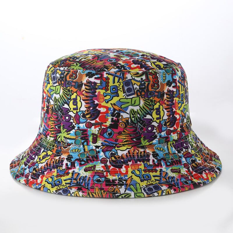 

Guys Graphic Bucket Hat, Multicolor