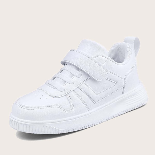 

Girls Minimalist Velcro Strap Skate Shoes, White