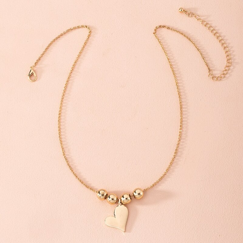 

Heart Pendant Necklace, Gold