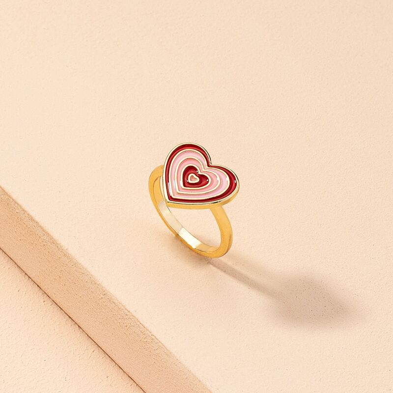 

Heart Detail Ring, Multicolor
