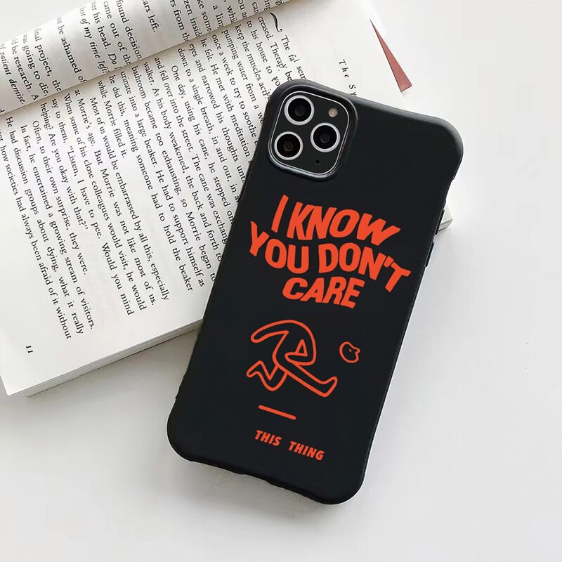 

Slogan Graphic Phone Case, Multicolor