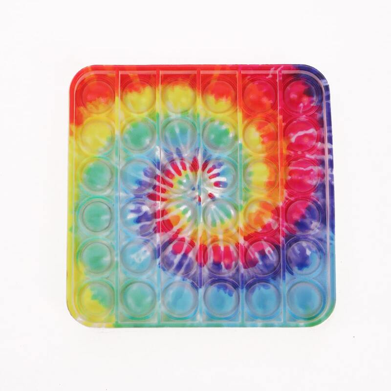 

1pc Tie Dye Pattern Push Pop Bubble, Multicolor