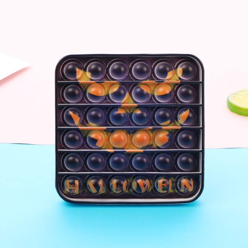 

1pc Halloween Push Pop Bubble, Multicolor