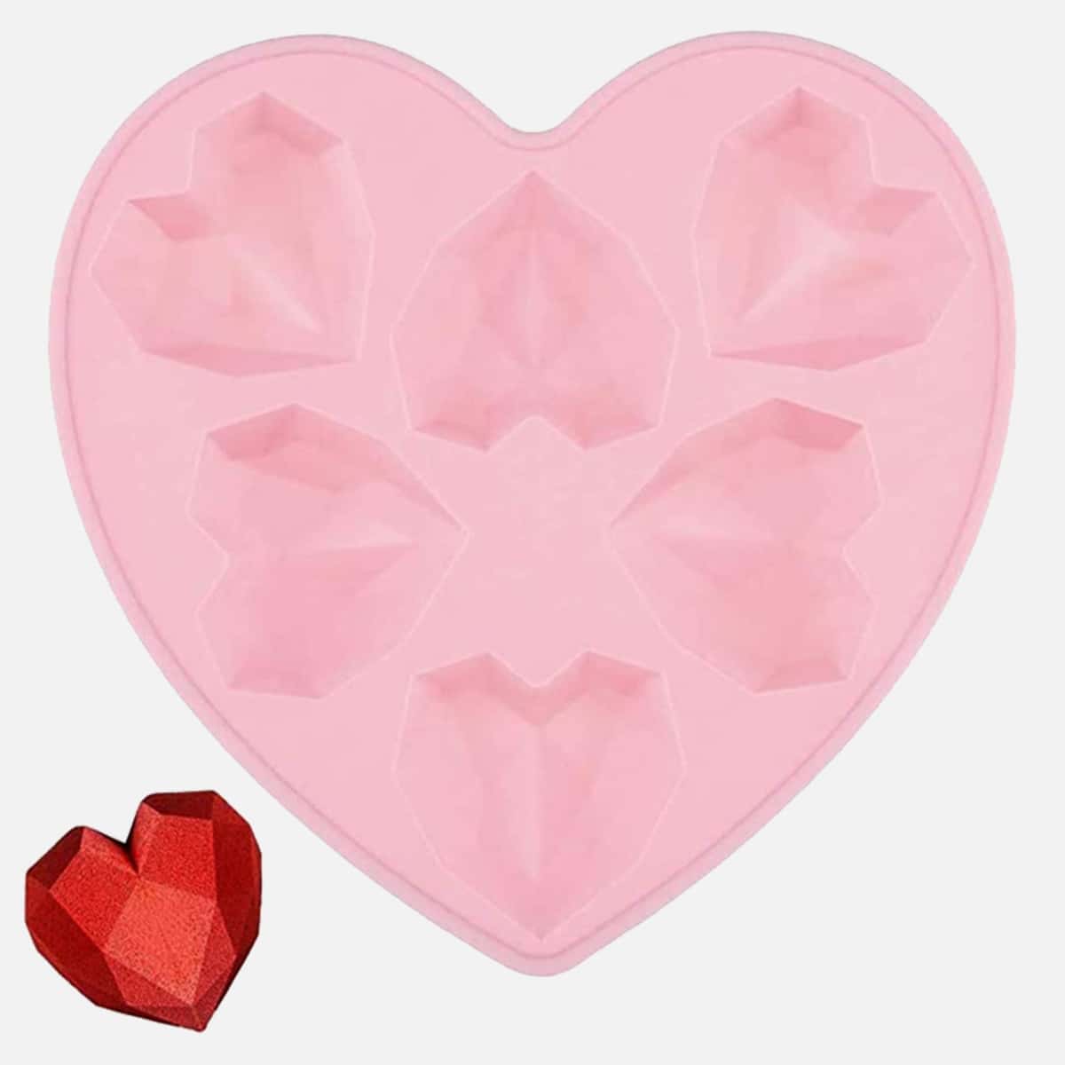 

1pc Heart Shaped Mold, Pink