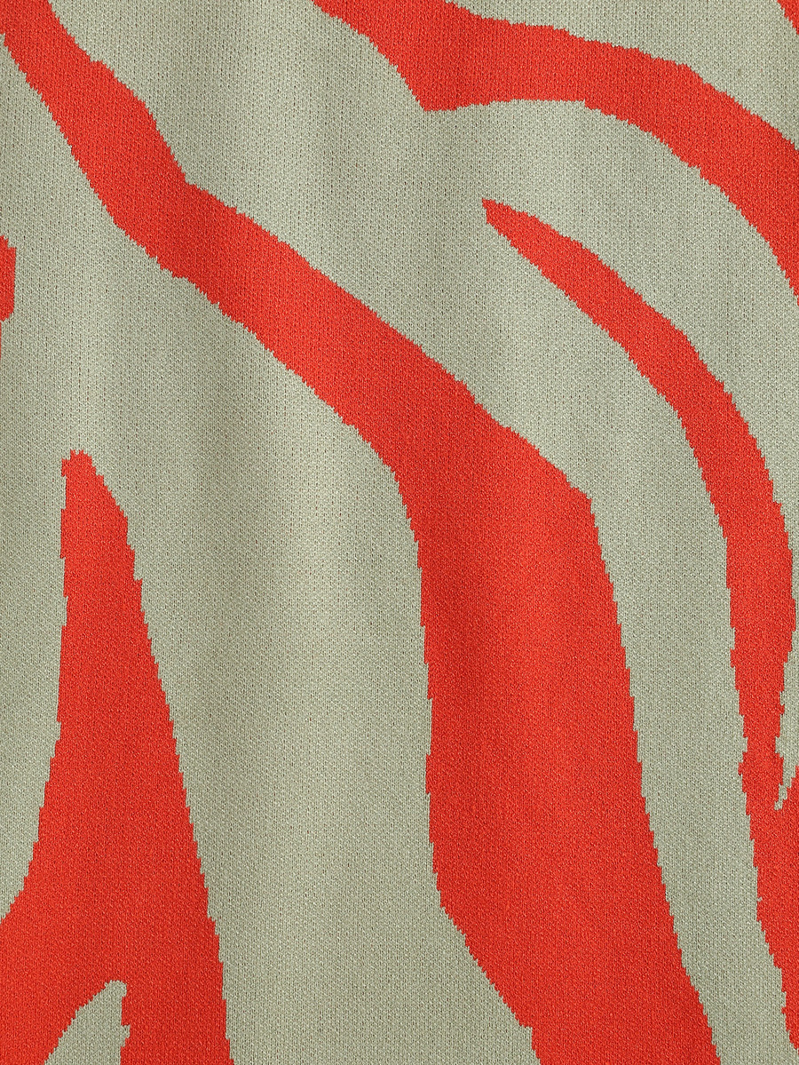 Graphic Pattern Sweater Dress SHEIN USA