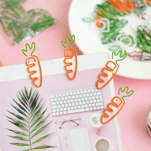 

10pcs Random Shape Paper Clip, Multicolor